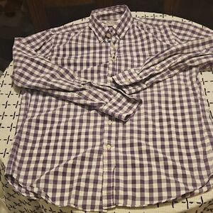 J. Crew Purple Checkered Men's Shirt